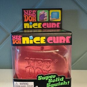 NeeDoh Nice Cube Red Squishy Toy